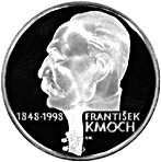 Strieborná minca 200 Kč František Kmoch | 1998 | Proof