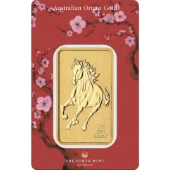31,1g złota sztabka Rok Konia | Perth Mint | 2026