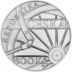 Stříbrná mince 500 Kč Parní lokomotiva Škoda 498 Albatros | 2021 | Standard