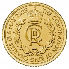 Zlatá investičná minca Korunovácia krále 1/10 Oz | RC3 | Charles III | 2023