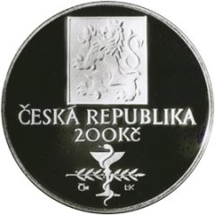 Stříbrná mince 200 Kč Josef Thomayer | 2003 | Proof