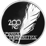 Stříbrná mince 200 Kč Jaroslav Vrchlický | 2003 | Proof