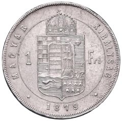 Srebrna Moneta 1 Gulden Franciszek Józef I. | Węgierski | 1887 KB