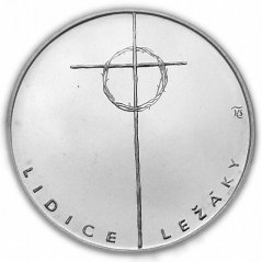Stříbrná mince 100 Kčs Lidice a Ležáky | 1992 | Standard