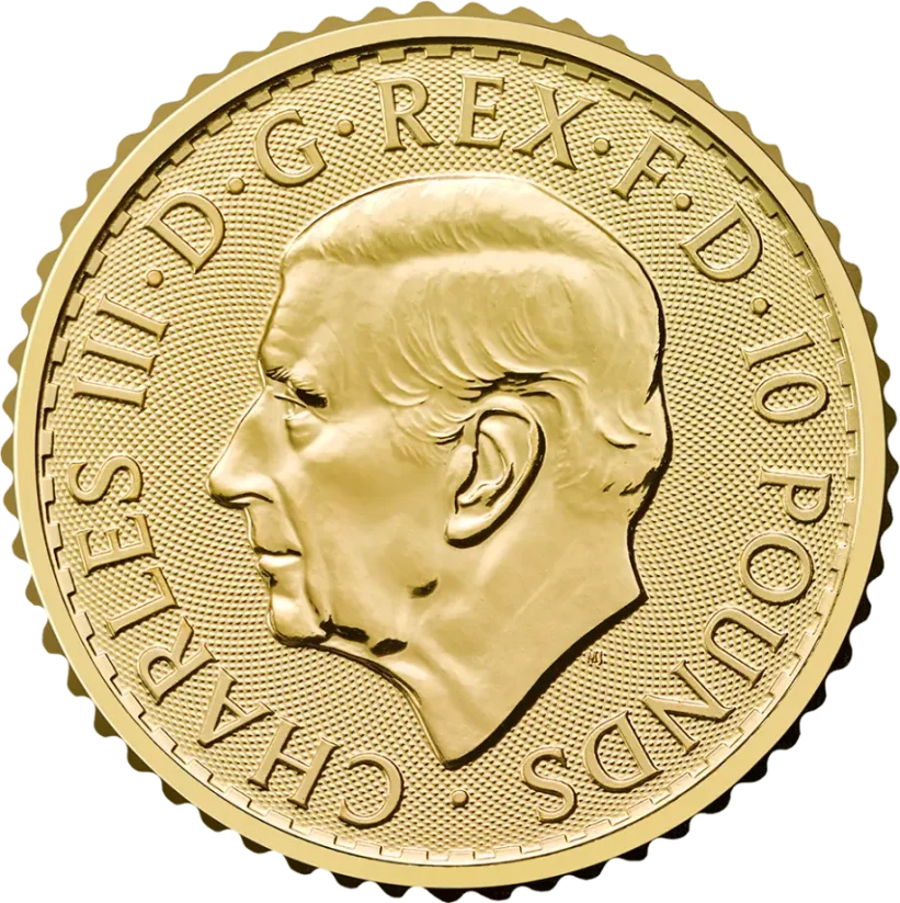 Zlatá investiční mince Britannia 1/10 Oz | Charles III | 2026
