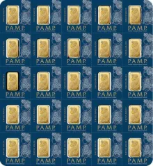 25 x 1g Gold Bar | Pamp Fortuna
