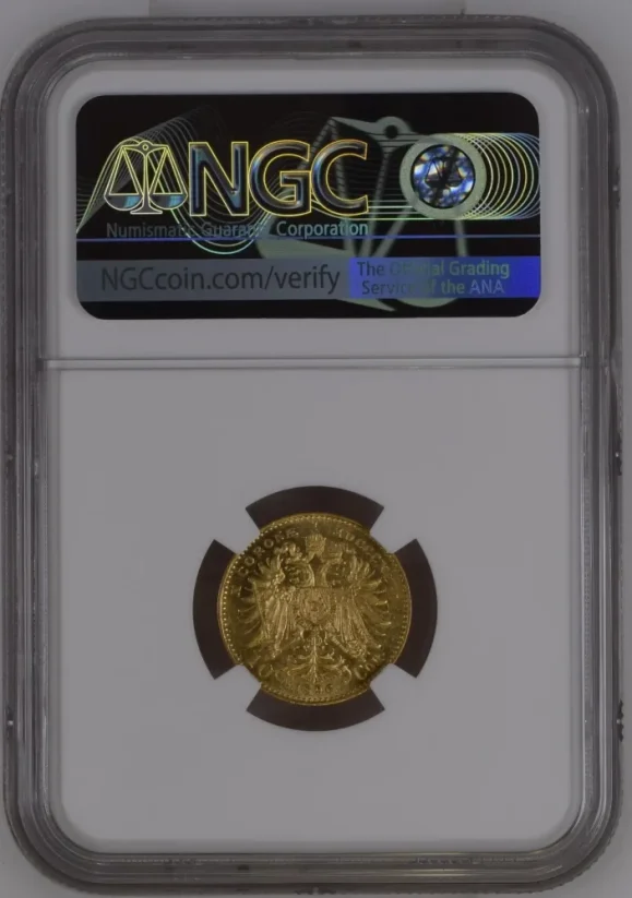 Zlatá mince 10 Korona Františka Josefa I. | 1896 | NGC | MS 60