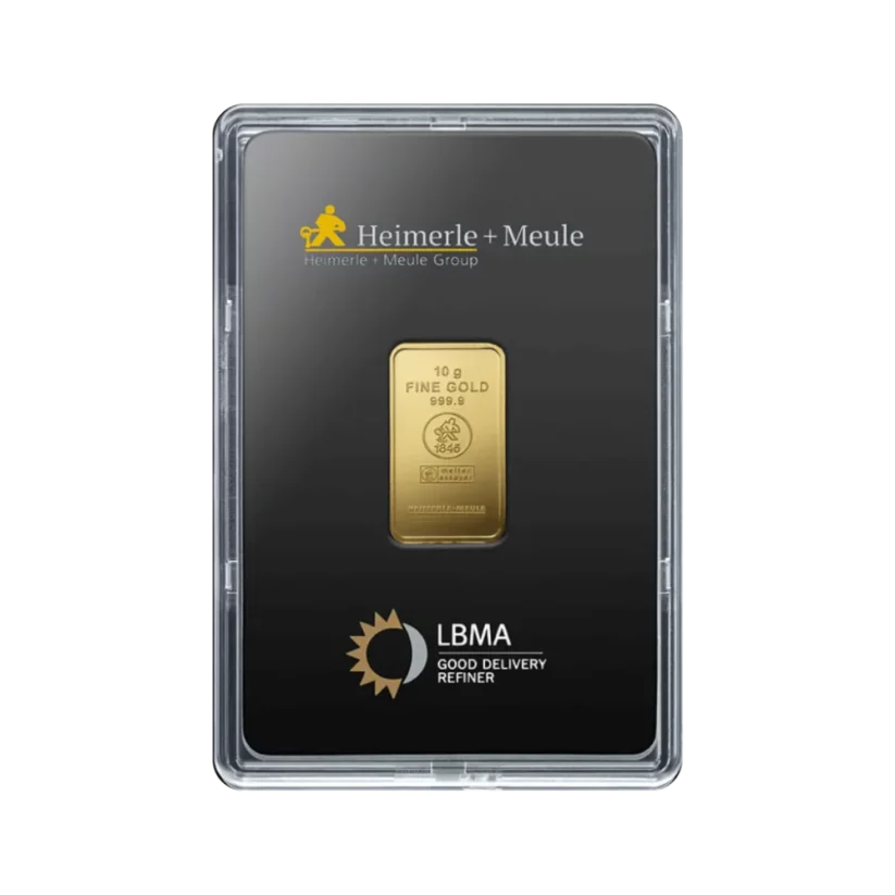10g investiční zlatý slitek | Heimerle + Meule