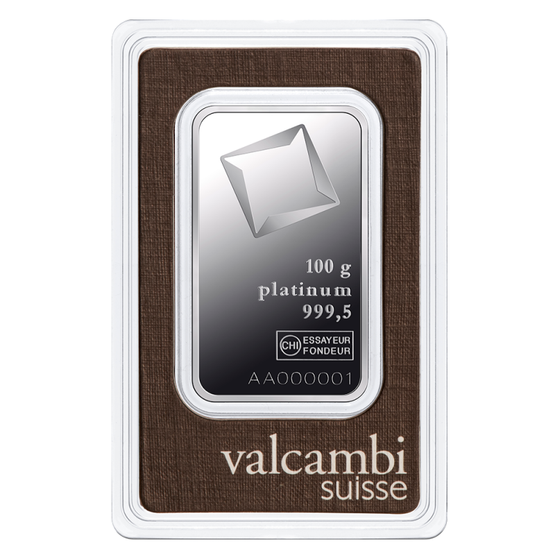 100g investiční platinový slitek | Valcambi