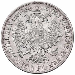 Stříbrná mince 1 Zlatník Františka Josefa I. | Rakouská ražba | 1891