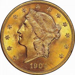 Zlatá mince 20 Dollar American Double Eagle | Liberty Head | 1904