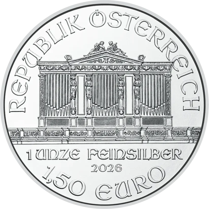 Stříbrná investiční mince Wiener Philharmoniker 1 Oz | 2026