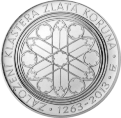 Stříbrná mince 200 Kč Založení klášteru Zlatá koruna | 2013 | Standard