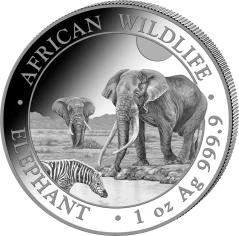 Srebrna moneta Somalijski Słoń 1 oz | 2026