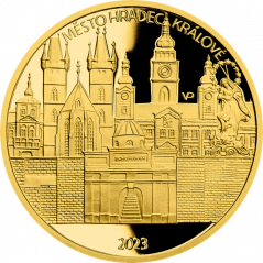 Zlatá minca 5000 Kč Mesto Hradec Králové | 2023 | Proof