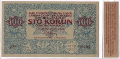 Replika bankovky 100 Kč podľa návrhu Alfonsa Muchu | emisia 2018/2019