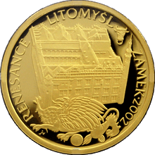 Zlatá mince 2000 Kč Renesance zámek v Litomyšli | 2002 | Proof