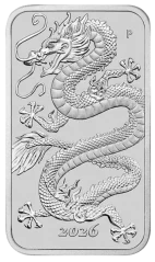 Strieborná investičná minca Dragon Rectangular 1 Oz | 2026