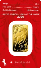 10g Argor-Heraeus | A Ló éve | 2026 | aranylap