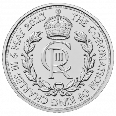 Stříbrná investiční mince Korunovace 1 Oz | Charles III | 2023
