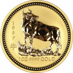 Zlatá investičná minca Rok Byvola 1/10 Oz | Lunar I | 1997