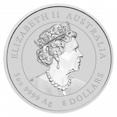 Stříbrná investiční mince Rok Králíka 5 Oz | Lunar III | 2023