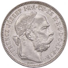 Stříbrná mince 1 korona Františka Josefa I. | Uherská ražba | 1894