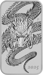 Dragon Rectangular 1 uncia | 2025 | ezüstérme