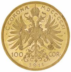 Zlatá minca 100 Korona Františka Jozefa I. | Rakúska razba | 1914