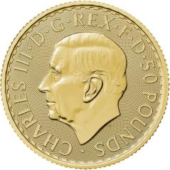 Zlatá investičná minca Britannia 1/2 Oz | Charles III | 2024
