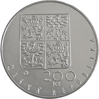 Stříbrná mince 200 Kč Založení pražského arcibiskupství | 1994 | Proof