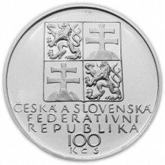 Strieborná minca 100 Kčs Antonín Dvořák | 1991 | Proof