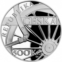 Stříbrná mince 500 Kč Parní lokomotiva Škoda 498 Albatros | 2021 | Proof
