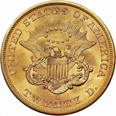 Zlatá minca 20 Dollar American Double Eagle | Liberty Head | 1861