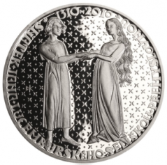 Strieborná minca 200 Kč Nástup Jana Lucemburského na trůn | 2010 | Standard