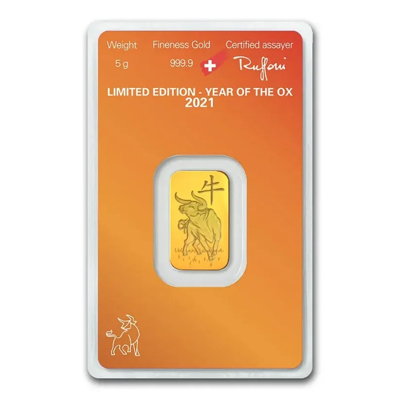 5g Argor-Heraeus | A Bivaly éve | 2021 | aranylap