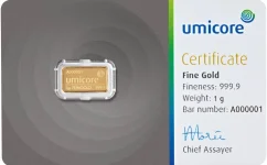 1g Umicore | aranylap
