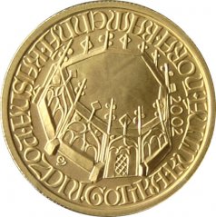 Gold coin 2000 CZK Pozdní gotika kamenná kašna v Kutné Hoře | 2002 | Standard