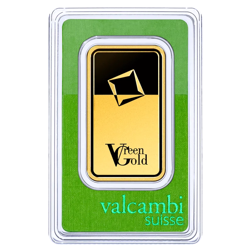 100g Gold Bar | Valcambi | Green Gold