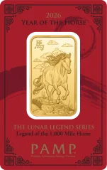 1 Uncja Złota Sztabka Rok Konia | 1000 Miles | PAMP | 2026