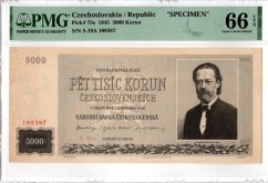 Banknoty  5000 Koron | 1945 | EPQ 66