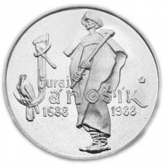 Stříbrná mince 50 Kčs Juraj Jánošík | 1988 | Proof
