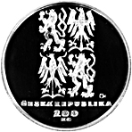 Silver coin 200 CZK Založení NATO | 1999 | Proof