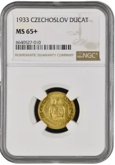 Zlatá mince Svatováclavský 1 Dukát | 1933 | NGC | MS 65