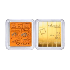 20 x 1g Gold Bar | Valcambi | CombiBar®