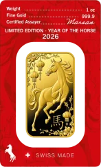31,1g investiční zlatý slitek Rok Koně | Argor-Heraeus | 2026