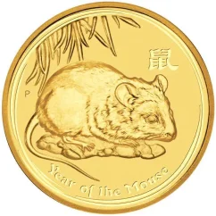 Zlatá investiční mince Rok Myši 1 Oz | Lunar II | 2008