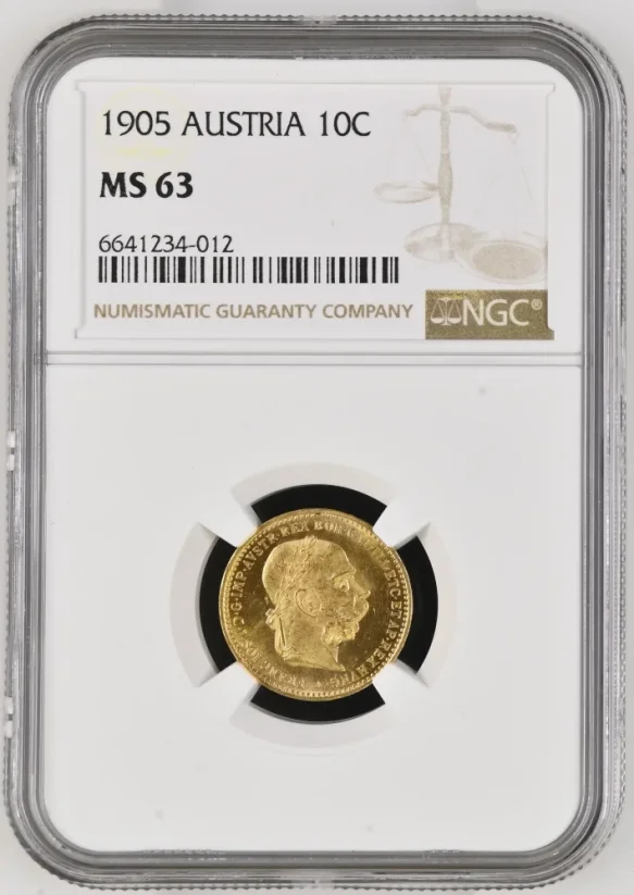 Gold coin 10 Corona Franz-Joseph I. | 1905 | NGC | MS 63