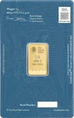 5g investiční zlatý slitek | The Royal Mint | Britannia