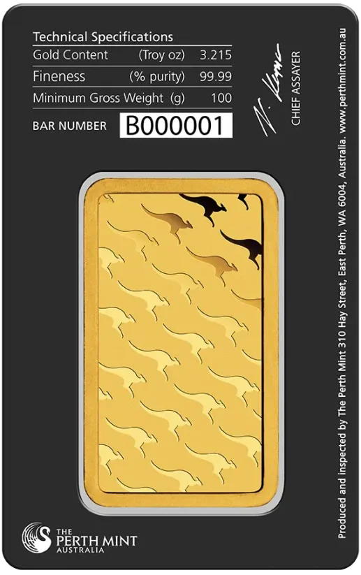 100g investiční zlatý slitek | Perth Mint